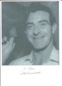 Fred Trueman signed 12x8 inch black and white photo dedicated. Good Condition. All autographs come