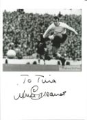 Jimmy Greaves signed 12x8 inch colour photo dedicated. Good Condition. All autographs come with a