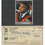 Boxing Archie Moore signed Great American Bank cheque dated 30th January 1986 and Hall of Fame