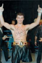 Joseph Calzaghe CBE signed colour photo 6.25x4.25 Inch. Is a Welsh former professional boxer who