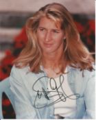 Steffi Graf signed 10x8 inch colour photo. Good Condition. All autographs come with a Certificate of