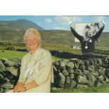 Dame Mary Peters LG, CH, DBE. Signed colour Postcard. Is a Northern Irish former athlete and