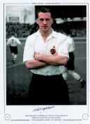 Nat Lofthouse Bolton Wanderers 16x12 Signed colourised, Autographed Editions, Limited Edition photo.