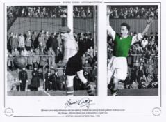 Lawrie Rielly 12x16 Hibernian's Signed Colourised Autographed Editions, Limited Edition photo. Photo