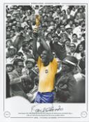Carlos Alberto 16x12 signed colourised photo, Autographed Editions, Limited Edition. Photo Shows the