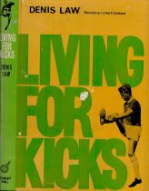 Kenneth Wheeler signed Living for Kicks by Dennis Law First Edition 1963 Hardback Book. Good