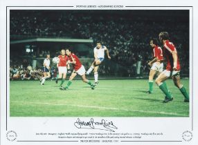 Football. Trevor Brooking Signed 16x12 colour photo. Autographed editions, Limited edition. Photo