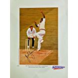 Joel Garner signed limited edition print with signing photo The first ever World Cup was won by
