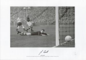 Jack Sewell 16 x 12 Signed Black and White Limited-Edition Photo. Photo Shows Sewell scoring for