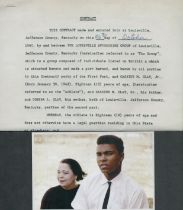 Copy of Contract Muhammed Ali includes Vintage unsigned 1xblack & white photo plus 1xcolour photo