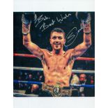 Scott Cardle signed colour photo 8x6 Inch. Is a British former professional boxer who competed