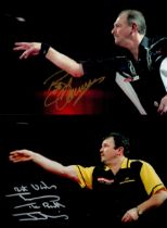 Darts collection 5, signed 12x8 inch colour photos includes legends other game such as Peter