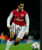 Theo Walcott signed 10x8 inch colour photo pictured while playing for Arsenal. Good Condition. All