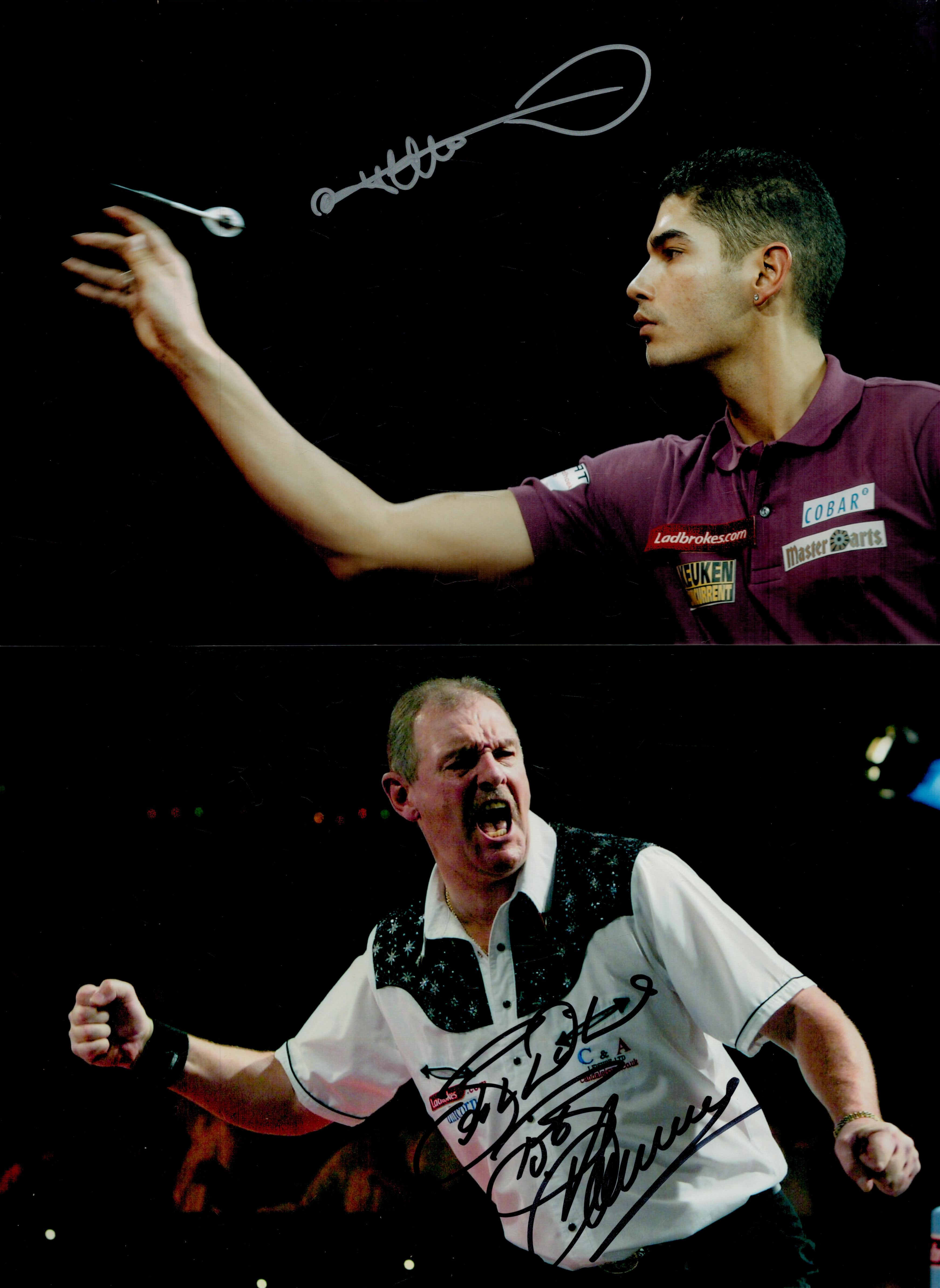 Darts collection 5, signed 12x8 inch colour photos includes legends other game such as Bob Anderson,