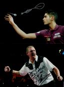 Darts collection 5, signed 12x8 inch colour photos includes legends other game such as Bob Anderson,