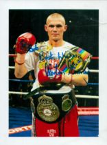 Martin Murray signed colour photo 8x6 Inch. Is a British former professional boxer who competed 2007