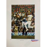 Andy Roberts signed limited edition print with signing photo The West Indies' legendary fast bowlers