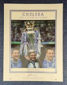 Jose Mourinho Chelsea signed 14 x 18 limited edition big blue tube photo. Photo shows Chelsea League