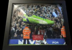 Football Thierry Henry signed 20x24 inch mounted and framed superb professional boot display