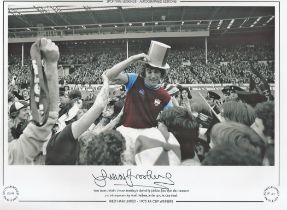 Trevor Brooking 16x12 signed colourised photo, Autographed Editions, Limited Edition. Photo Shows