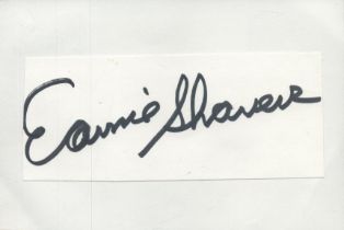 Earnie Shavers signed Autograph 6x4 Inch. Was an American professional boxer who competed between