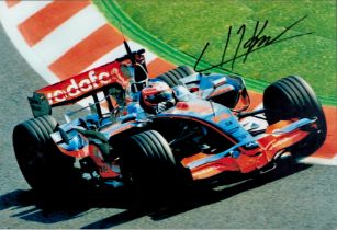 HEIKKI KOVALAINEN signed McLaren Formula One 8x12 Photo. Good condition. All autographs come with