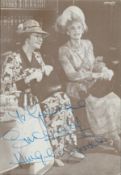 Hinge and Brackett signed 6x4inch black and white photo. Dedicated. Good condition. All autographs