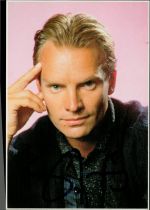 STING Singer signed Photo. Good condition. All autographs come with a Certificate of Authenticity.