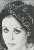 Sarah Miles signed 6x4inch black and white photo. Dedicated. Good condition. All autographs come