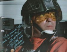 Angus MacInnes Signed Star Wars 11x14 appx Photo Inscribed "They're coming in! Three marks and Two-
