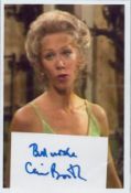 Connie Booth clipped signature with unsigned 6x4inch colour photo. Good condition. All autographs