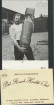 Pat Roach signed 6x4inch black and white photo with comp slip. Good condition. All autographs come