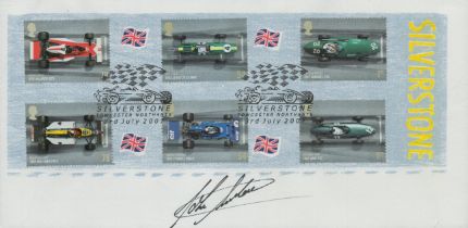 John Surtees signed FDC.  Good condition. All autographs come with a Certificate of Authenticity. We