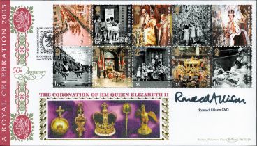 Ronald Allison CVO signed 50th anniv of the Coronation of HM Queen Elizabeth II FDC. 2/6/03