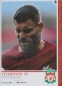 Darwin Nunez signed Liverpool v Manchester United match day programme 5/3/23. Good condition. All