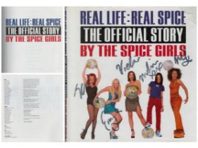 Spice Girls signed The official story hardback book. Signed on front cover. Good condition. All