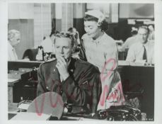 Van Johnson signed black & white photo 8.5x6.5 Inch. Was an American film, television, theatre and