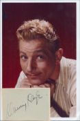 Danny Kaye clipped signature with unsigned 6x4inch colour photo. Good condition. All autographs come