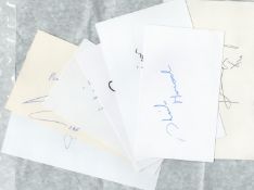 "Signature card collection, includes Richard Wilson, Shelia Hancock and others. 7 in collection