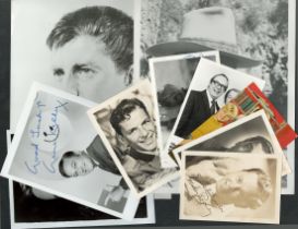 Signed photo collection, Printed and Secretarial signatures, includes Walter Pidgeon, John Wayne,