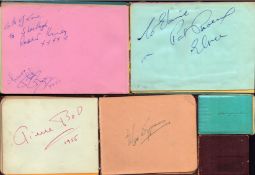 1950`s autograph books signatures collection, includes great names such as Ruby Murray, Max