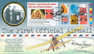 Air Chief Marshal Sir Richard Johns signed The first official airmail FDC . 4th October 2005