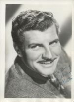 Robert Preston signed 8x6inch black and white photo. Dedicated. Good condition. All autographs