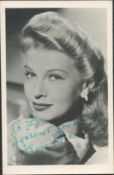 Irene Manning signed 6x4inch black and white photo. Dedicated. Good condition. All autographs come