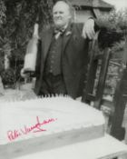 Peter Vaughan signed black & white photo 10x8 Inch. Was an English character actor known for many