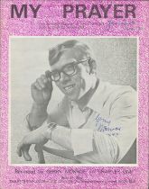 GERRY MONROE signed 'My Prayer' vintage Sheet Music Good condition. All autographs come with a