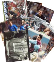 Sport collection 10 signed assorted photo`s includes some great names such as Phil Parkes, Steve