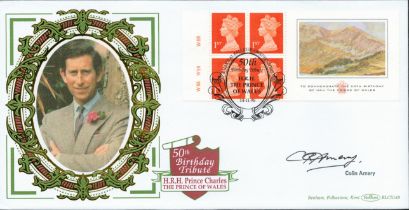 Colin Amery signed 50th Birthday tribute FDC. 14/11/98 Balmoral postmark Good condition. All