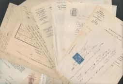 European Letter collection dating back to 1800`s. May yield good value. 12 in collection appx.