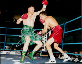 STEVE COLLINS signed 8x10 Boxing Press Photo Good condition. All autographs come with a